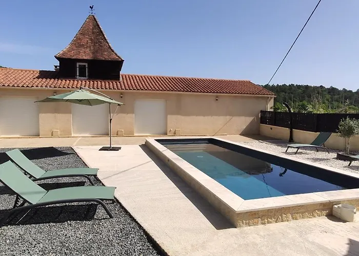 بيت للعطل Les Combes Avec Piscine Chauffee